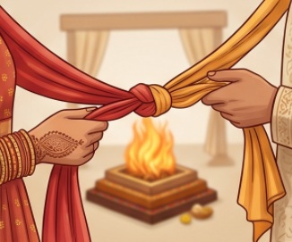 Pheras around the sacred fire
